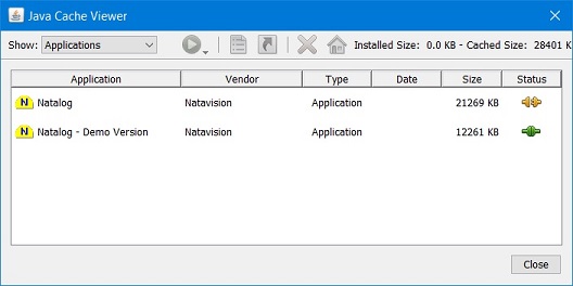 Picture of Java Cache Viewer